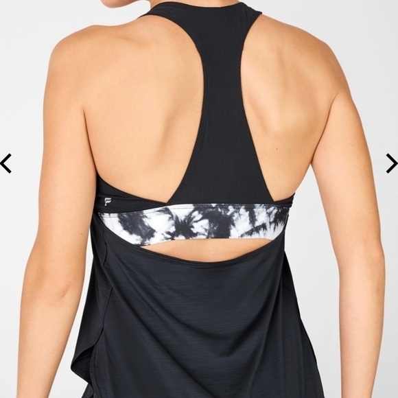 Fabletics Eco-conscious built in bra tank, black - Picture 2 of 7